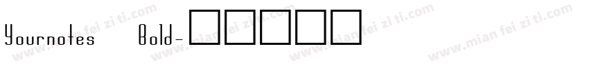Yournotes Bold字体转换